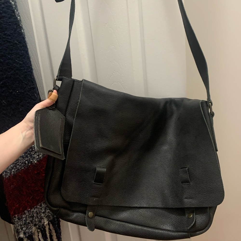 Red Envelope 100% Leather Satchel